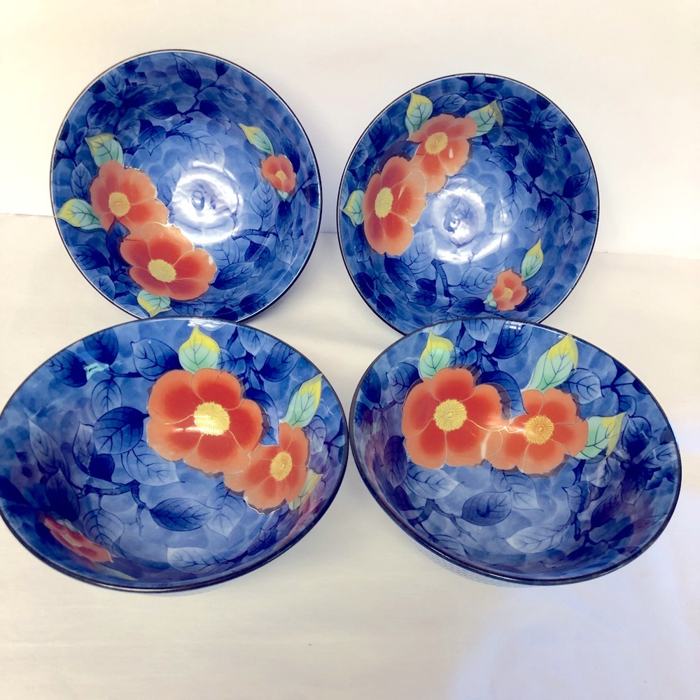 Set of 4 Chinese Porcelain Celadon bowls